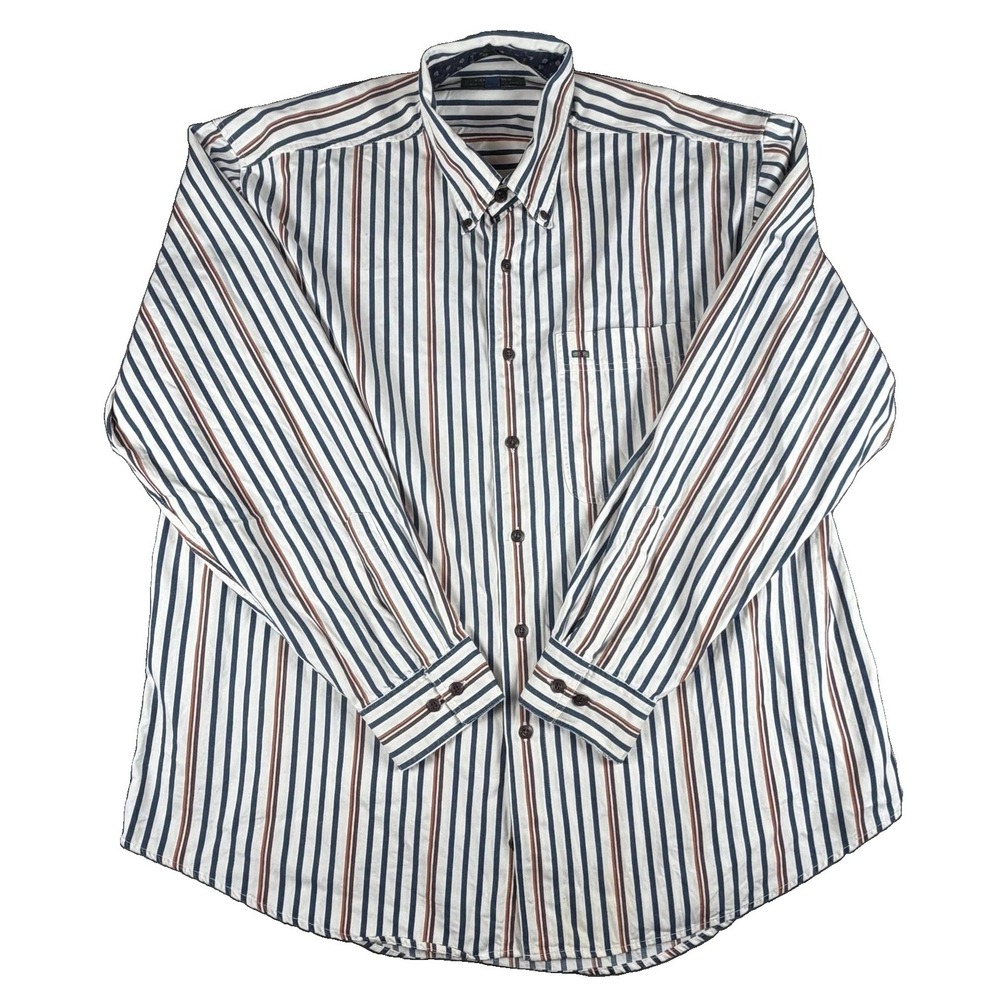 Vintage Colours By Alexander Julian Mens Large Long Sleeve Button Down Shirt